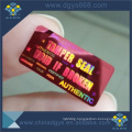 Custom 3D Silver Permanent Material Laser Sticker